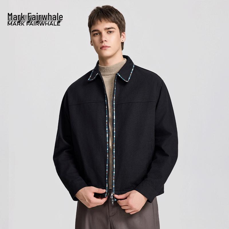 Mark Fairwhale Herr Retro Randig Kofta Jacka