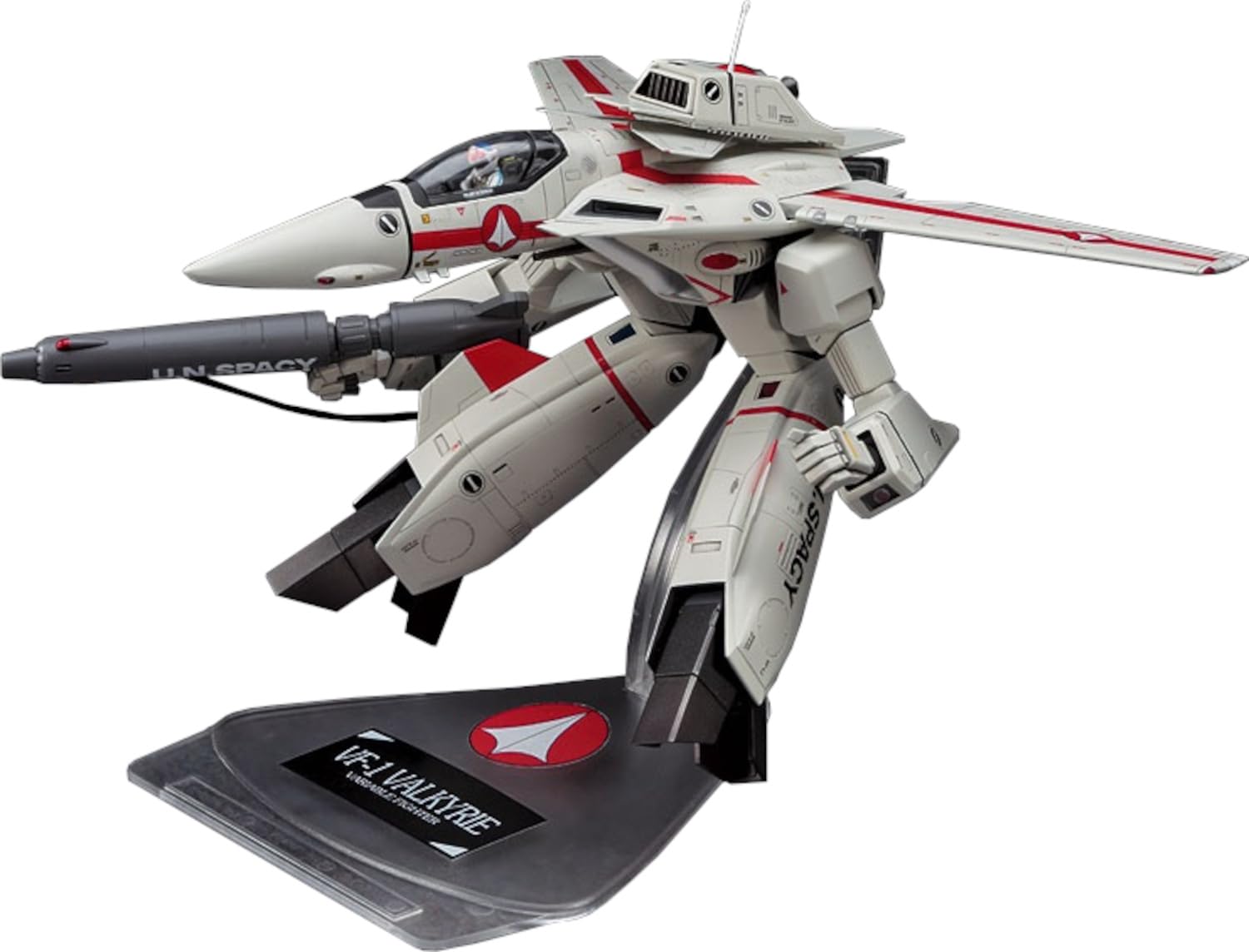 

Hasegawa Super Dimension Fortress Macross Gerwalk Valkyrie Scale Plastic Model Kit 25 VF-1J/A 1/72 білий
