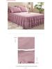 Korean Princess Style Lace Bed Skirt & Sheet 3-Piece Set