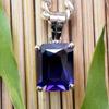Blue Tanzanite Natural 925 Sterling Silver 18 ct Emerald Gem'S Pendant Gemstone Jewelry Gift