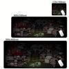 Tappetino per Mouse Anime The Binding Of Isaac Blocco Tastiera Gioco Bordi Bloccati Pad per Mouse Accessori per Computer Tappetini Antiscivolo per Scrivania Armadio PC Mausepad