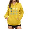 Women's Winter Christmas Printed Pullover Hooded Sweatshirt Fleece Long Sleeve Sweatshirt