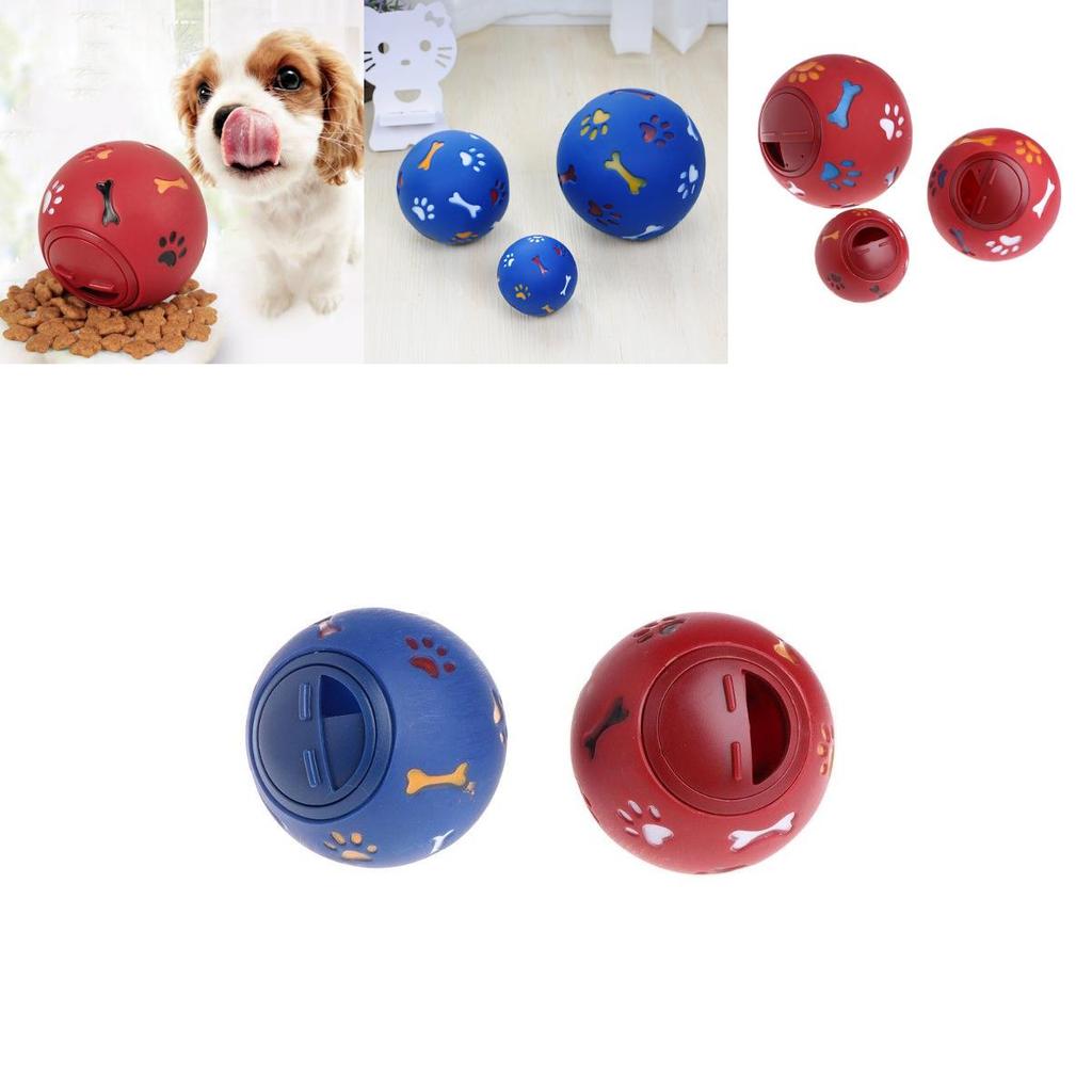 Versatile Pet Toys Food Dispenser Play Ball With Rotate Switch For Puppy Dog