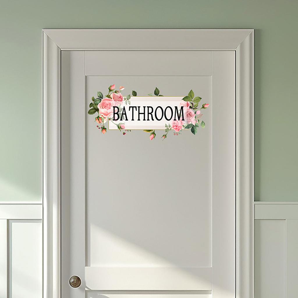 Badezimmer Toilette Pflanze Beschilderung Wandaufkleber Für Badezimmerdeko Raumdeko Ästhetische Heimdekorationsaccessoires Toilettenaufkleber