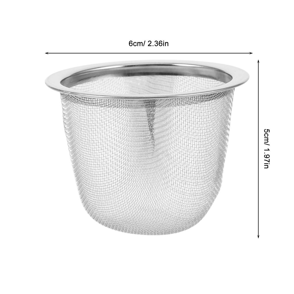 2 Pcs Stainless Steel Tea Filter Infuser Strainer Mesh Insert For Kettle Replaceable Tea Strainers Kitchen Dining Bar Teapot