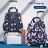 Lightweight Foldable Waterproof Trolley Handbag with Universal Wheels for Short Trips and Boarding