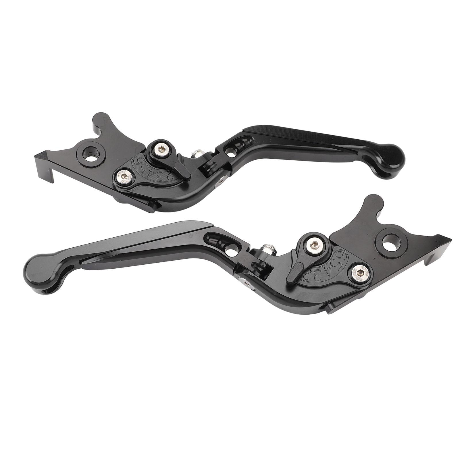 1 Pair Folding Clutch Lever Aluminum Alloy Adjustable Motorcycle Clutch Brake Handle Lever for NMax 125 NMax155 Black