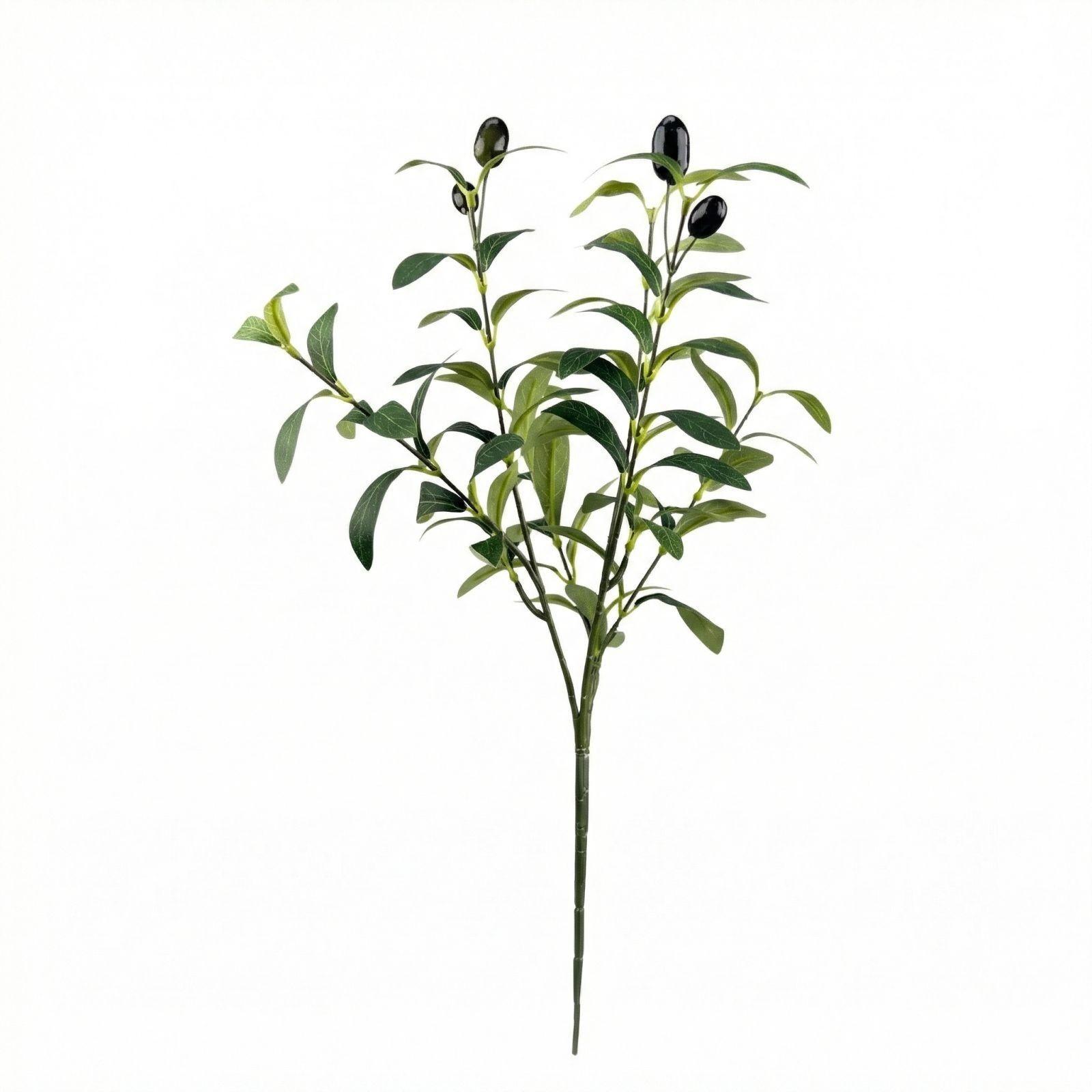 

Simulated Olive Leaves With Fruit Tree Branches And Leaves, Flower Arrangement, Living Room Decoration, Plants, Artificial Flowers, Green Plants 1pc зелёный