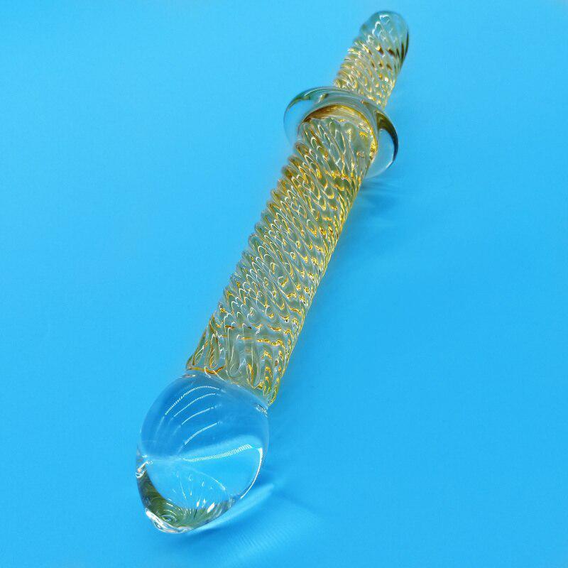 Pyrex Glass Crystal Yellow Šperky Dekorace Sexuální hračka