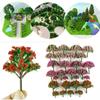 30PCS Miniatures Scene DIY Train Park Model Trees Railroad Layout Scenery