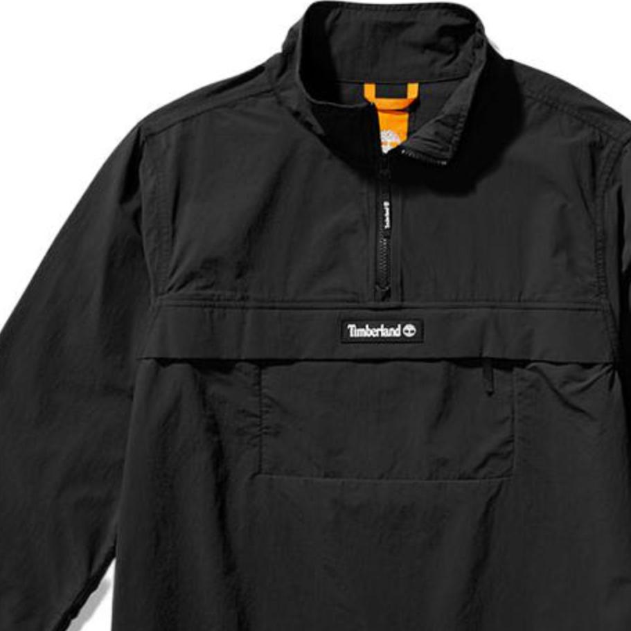 Timberland Half Zip Waterproof Stand Collar Jacket Men Jacket Black A5ZWH-001