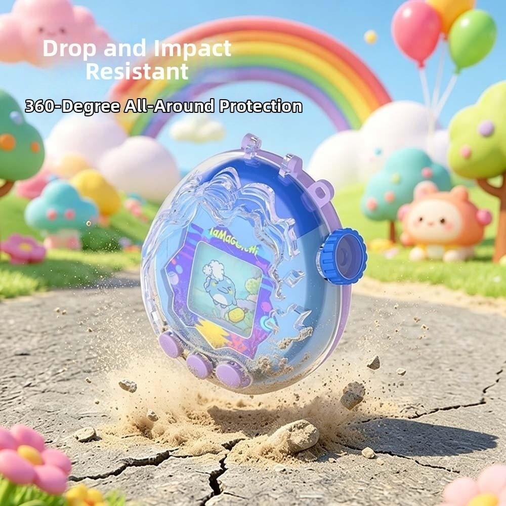 Transparent Hard Shell Clear Cover for Tamagotchi Paradise Virtual Pet Game Accessories