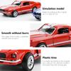 1/32 Scale Toy Car Model for Ford Mustang Vintage Alloy Diecast Car Model Classic Pull Back Car Replica for Kids Gift