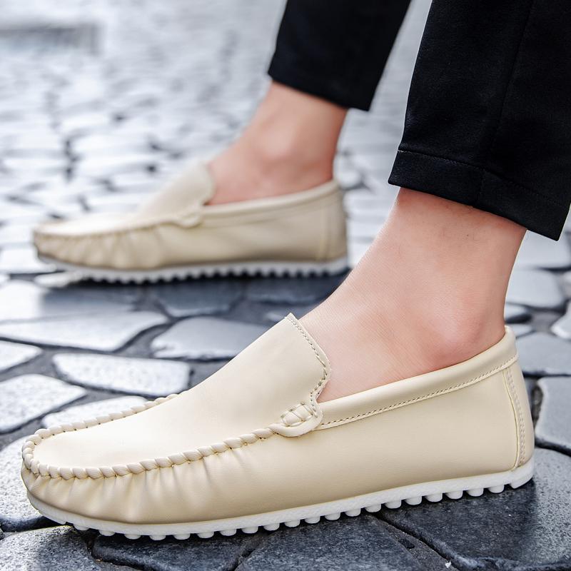 2025 Summer Classic Penny Loafers Men Boat Shoes Lightweight Man Moccasins Leather Slip On Flats Luxury Casual Driving Shoes