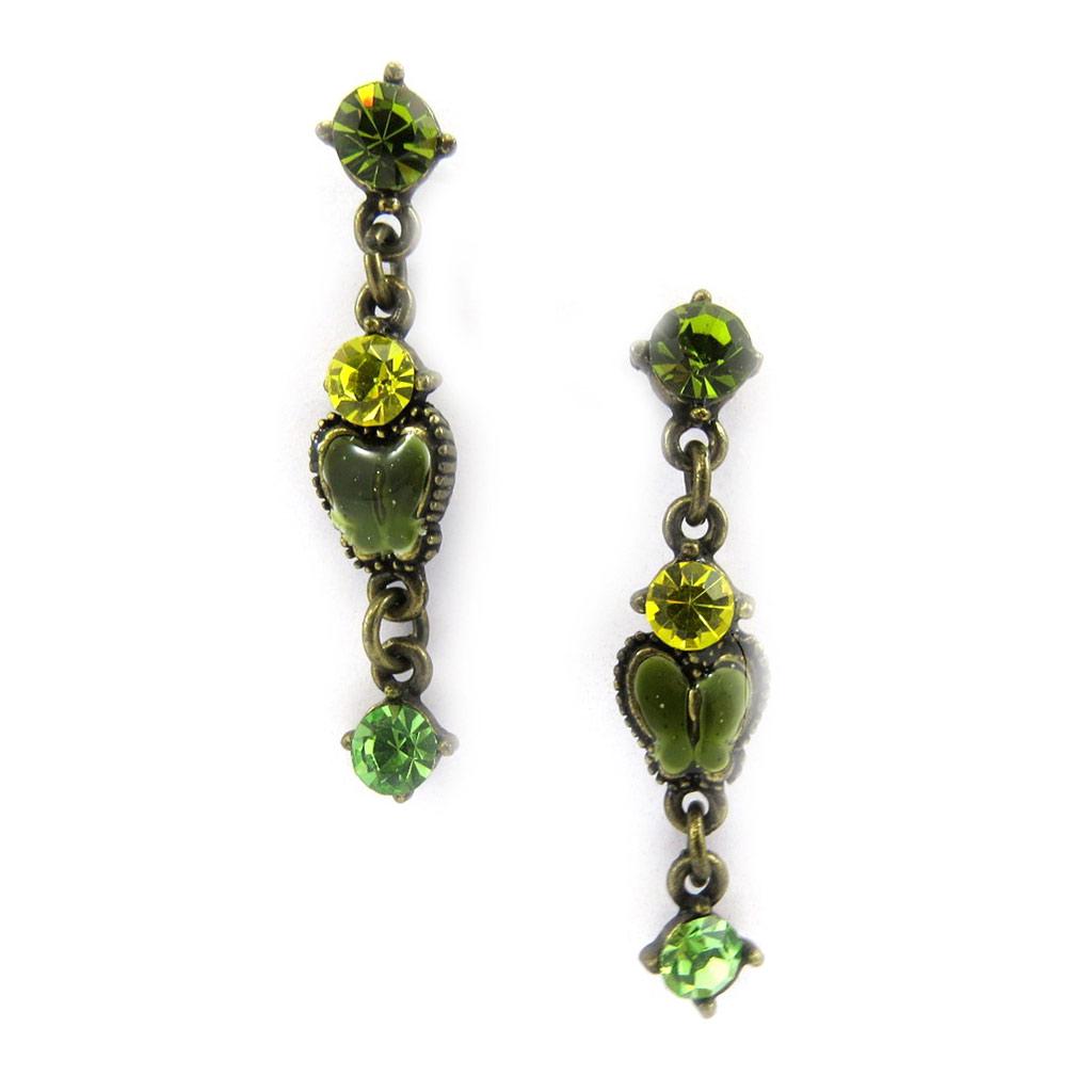 Les Trésors De Lily [B2155] - Boucles Créateur 'Colombine' Vert
