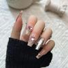 Premium Long Sparkle Handmade Faux Nails - Brightening Nail Art Stickers