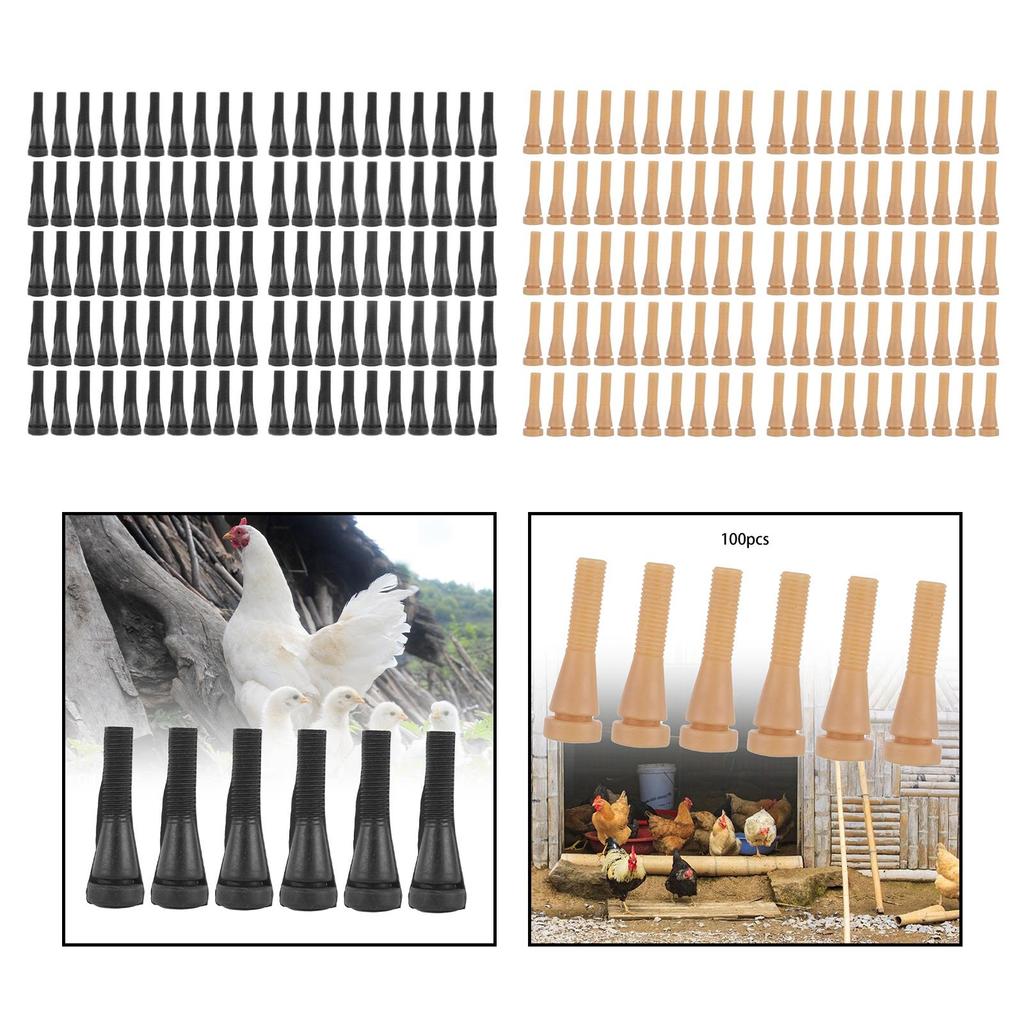 100Pcs Poultry Hair Removal Stick Defeathering Auto Machine Parts High Flexibility Replacement Small Picker Rubber Duck Plucker