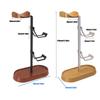 Elegant Wooden Headphone Stand Metal Base eSports Headset Holder For Secure Storage Of Gaming Accessories