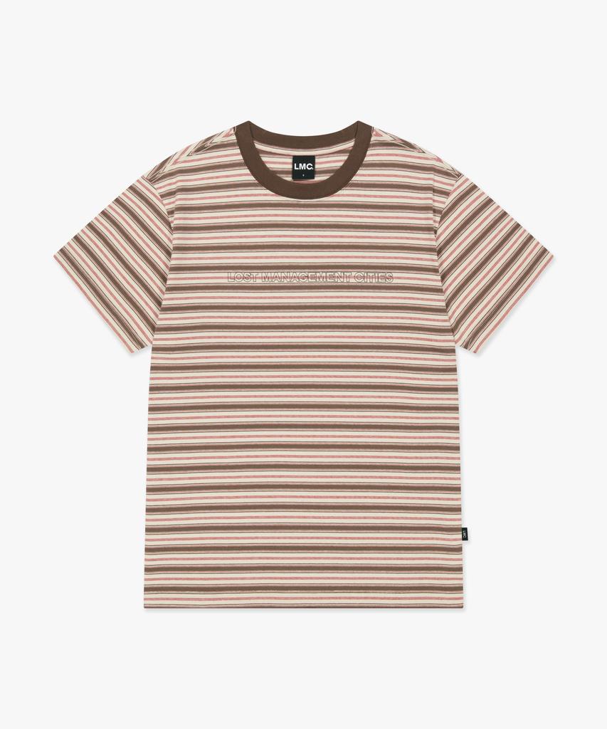 LMC Multi Stripe Tee Brown