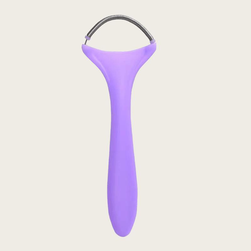 

1pc Blue or Purple Portable Facial Hair Remover - Fragrance-Free, Hypoallergenic, High-Quality, No Power Needed for Forehead фіолетовий