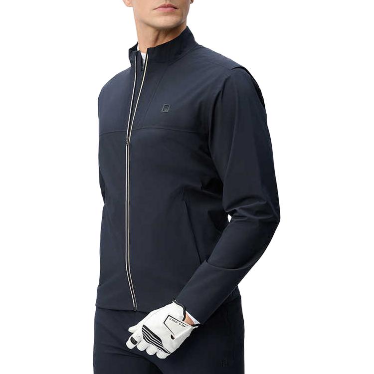 Men's FILA Jackets Men's Legend Blue Stand Collar Moderate