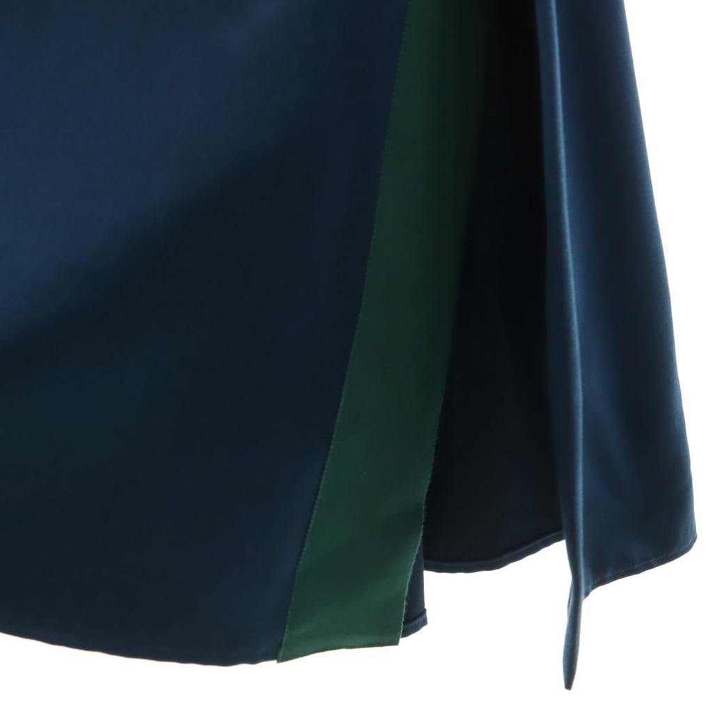 CYCLAS Made in Japan Silk Blend Long skirt 36 Navy Women Used