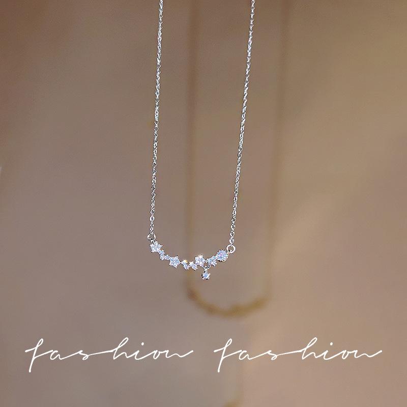 Butterfly zircon titanium steel necklace versatile niche light luxury collarbone chain with jewelry wholesale