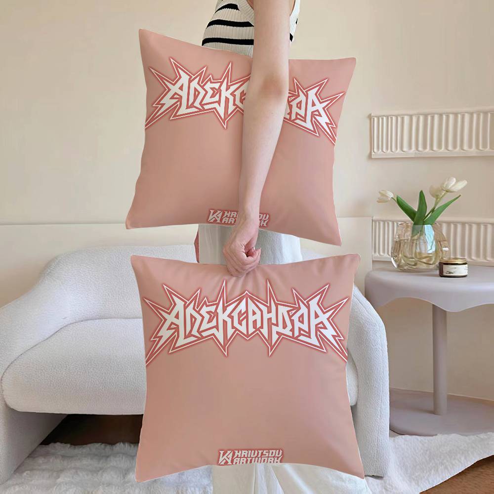 T-Thrash Anime Metal Pillow Case Anti-dustmite Pillowcase Invisible zipper silky Sofa cushion cover