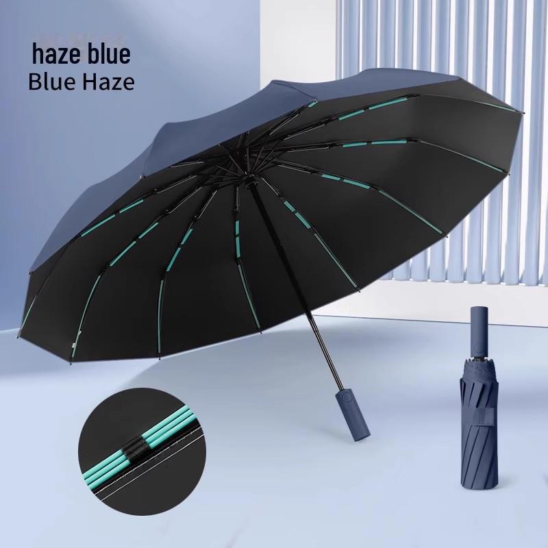 Automatic UV Protection Umbrella: Enlarged, Thickened, Reinforced, Sunny & Rainy Dual-Use for Students, Women, and Men