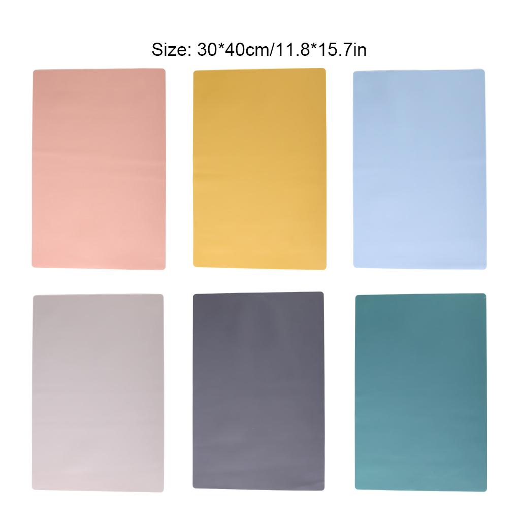 Exquisite Placemat For Dining Table Beautiful And Practical Dining Table Decoration Silicone Mat Light Grey 30*40cm