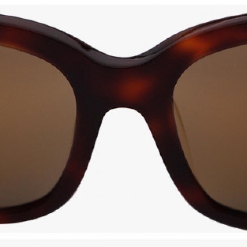 Puma Pu0083sk 004 Ripper Square Horn Rimmed Over Asian Fit Mirror Sunglasses