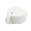 Portable Semi-Circular Small Travel Jewelry Case for Women Compact Top Handle Ring Necklace Earring Organizer Box
