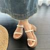 Fashion Beach Shoes Woman's Slippers Platform Slides Fashion On A Wedge Heeled Mules Sabot 2025 Summer Luxury High Shoes Woman 2025 Slip