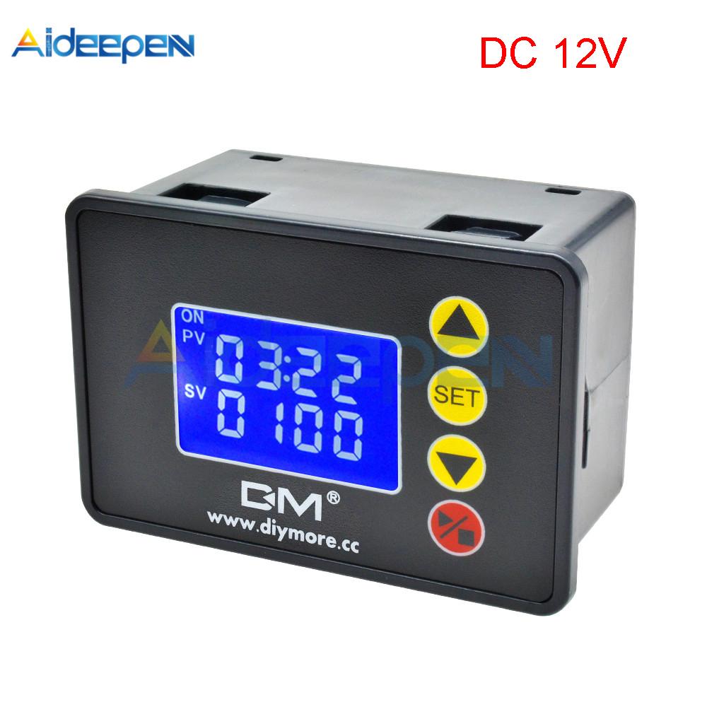 DC 12V 24V AC 110V 220V Digitaler Zyklus-Timer Verzögerungsrelais Platine Modul Mikrocomputer Zeitgeber Verzögerungsrelais Modul Schalter