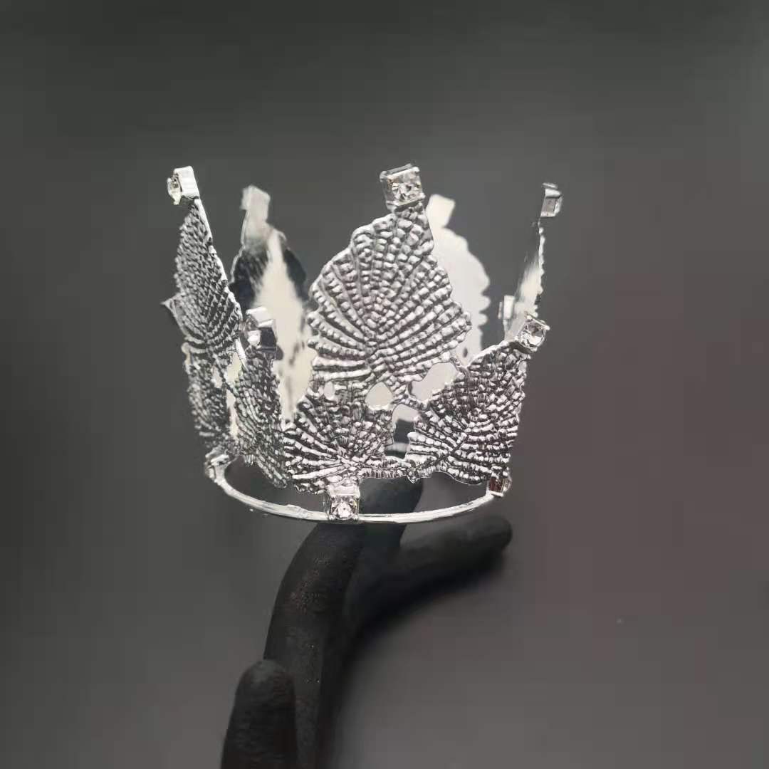 

Торт ко дню рождения выпечка корона декор сцены украшения золотые листовые сплавы принадлежности для украшения вечеринки свадебный головной убор