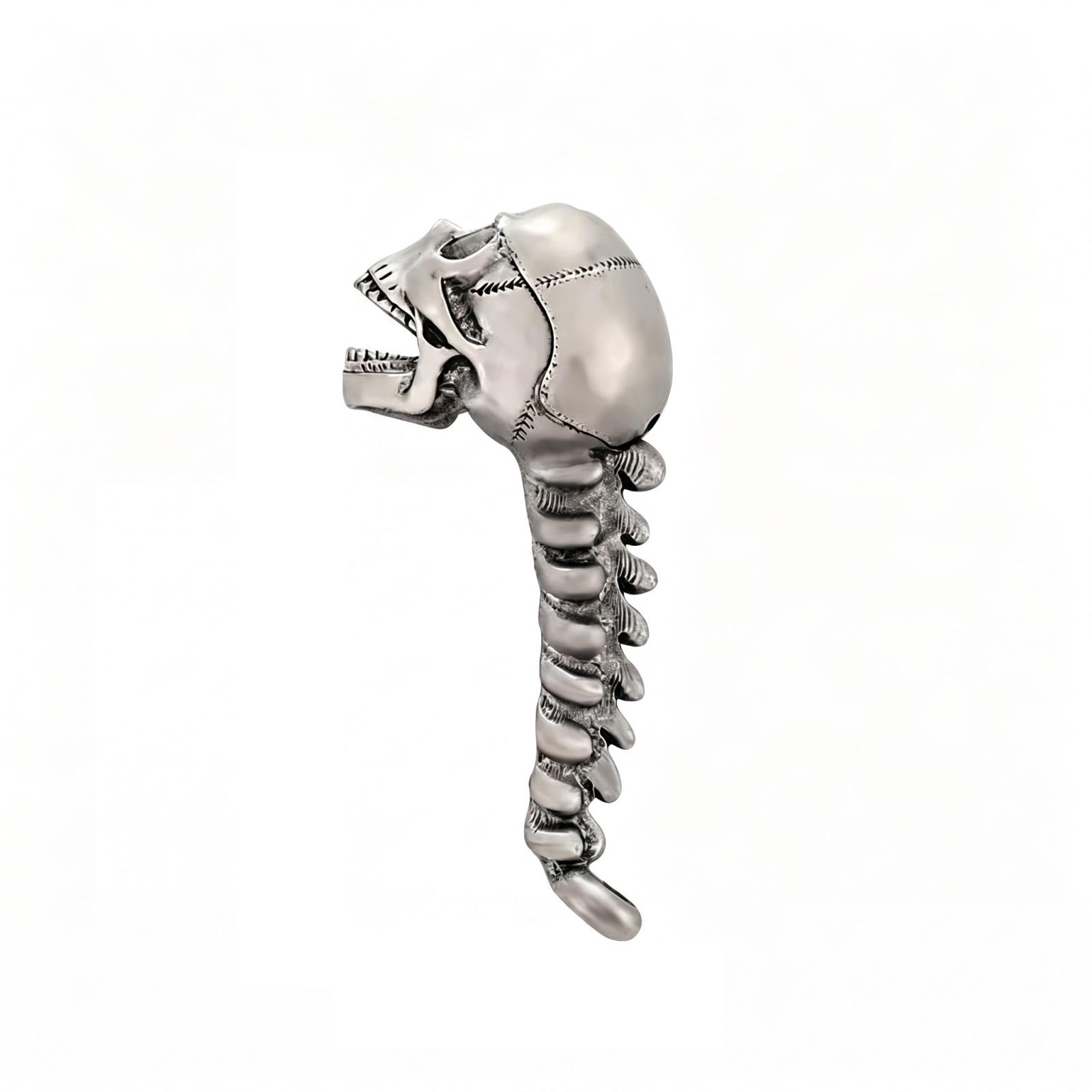 

Skull and Spine Shaped Bottle Opener Metal Vintage Style Creative Beer Opener Durable Solid Construction Unique Design One Size