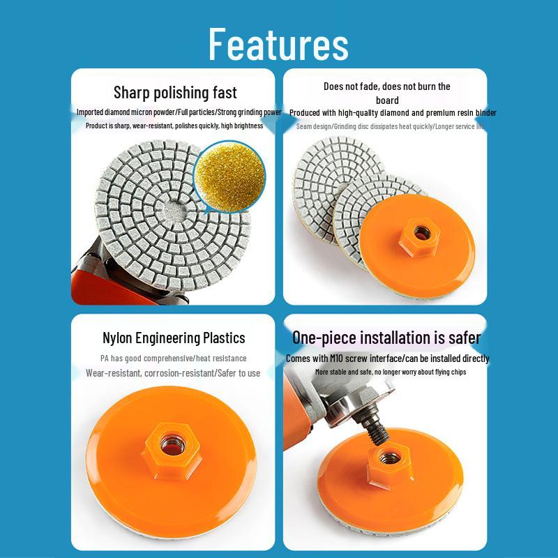 Tile Trimmer & Edger: Integrated Grinding & Polishing Disc for Beveling
