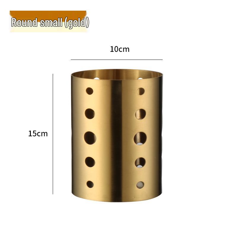 Durable Stainless Steel Chopstick Holder with Drainage Holes - Moisture-Proof and Anti-Fall, Ideal for Restaurants and Customizable with Logo.