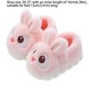 Cartoon Design Comfortable Warm Rabbit Slippers Fluffy Anti Slip Children's Slippers Faux Fur Waterproof Cotton Shoes Boys Girls