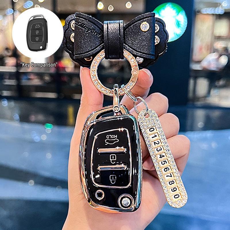 Beijing Hyundai Elantra, New Verna, Celesta Folding Key Cover for Women