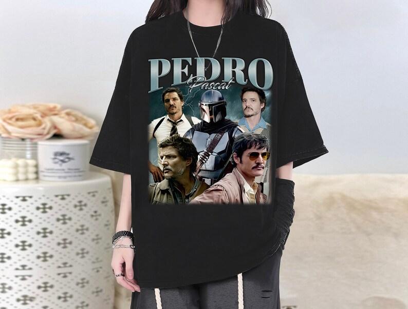 Pedro Pascal Tshirt Shirt Pedro Pascal Tees Pedro Pascal Vintage Retro Tshirt Movie Shirt Trendy Shirt