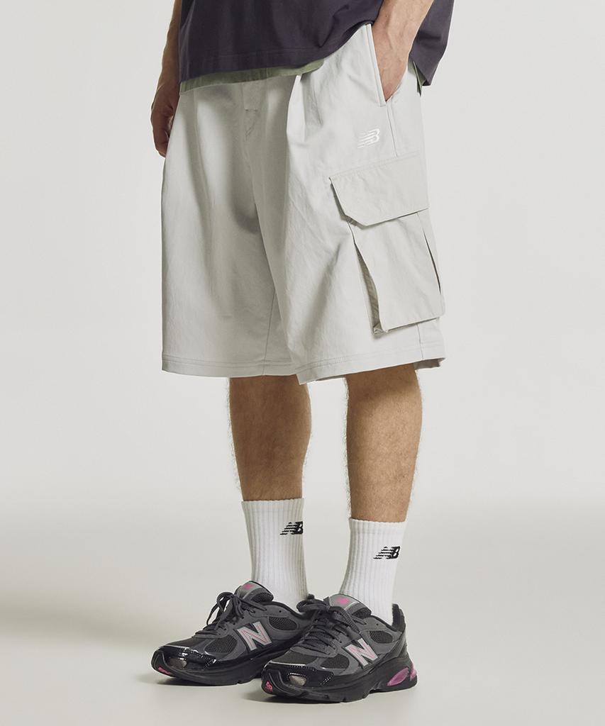 Nyuballanseu Nbnvg31703 / Uni Trackster Knee-Length Cargo Shorts (L/Gray)