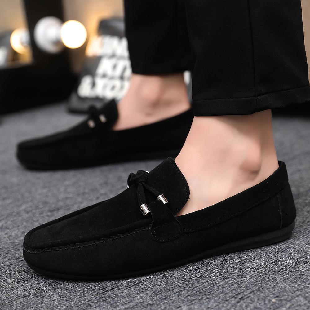 Fashion Men Loafers Soft High Quality Spring Autumn Shoes Men Casual Shoes Warm Slip On Flats Driving Shoes Large Size Chaussure Hommes