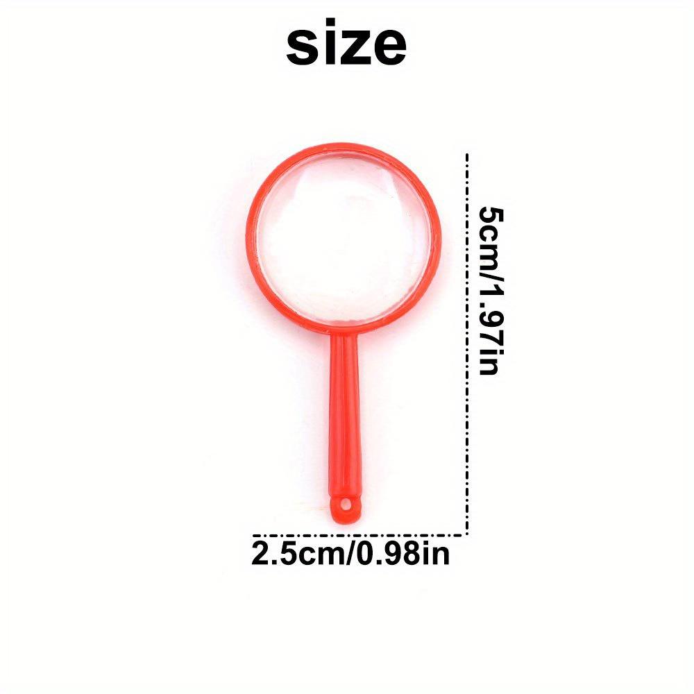 20 Lenti d'Ingrandimento in Plastica Multicolore da 5 cm - Strumenti Portatili per l'Osservazione sul Campo per l'Educazione Scientifica, Kit STEM, Outdoor ZSY