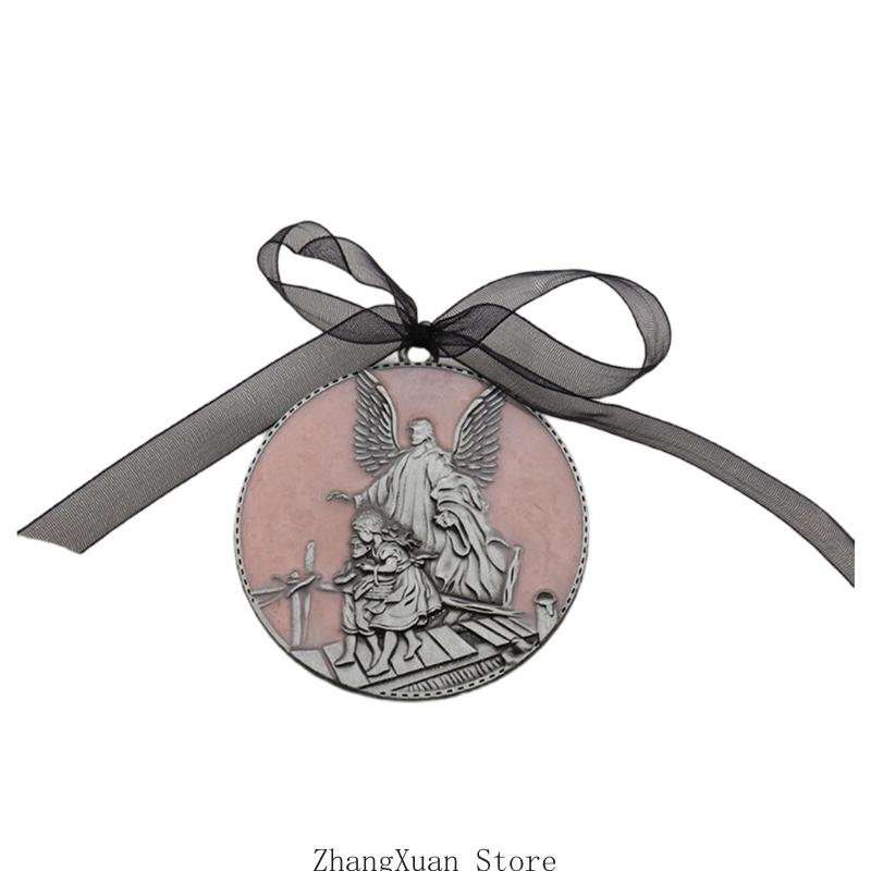 

3XUF Enamel Angel Ornament Flexible Ribbon Design For Window Door Wall Car рожевий