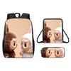 Cartoon Anime Shoulder Bag Pencil Case School Backpack For Children