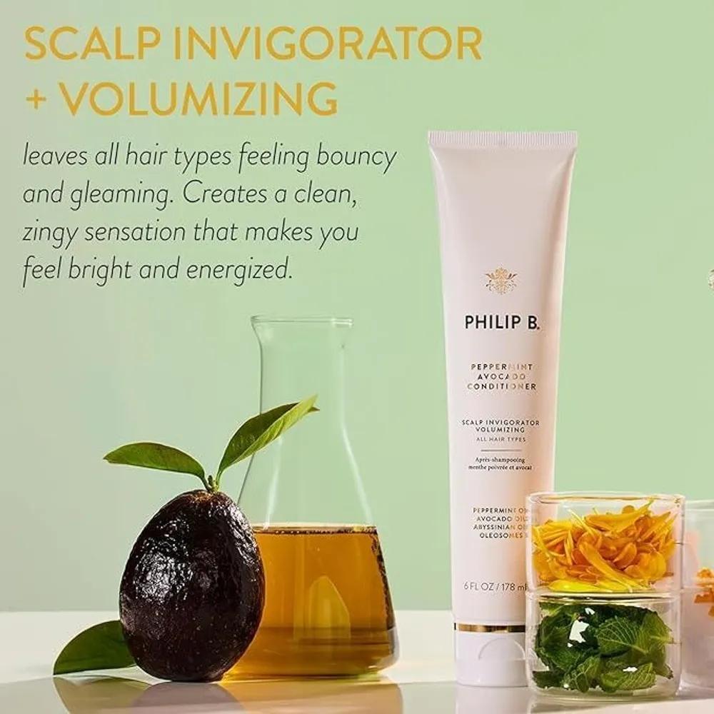 Philip B . Peppermint Avocado Conditioner 6oz + Shampoo 2oz Set