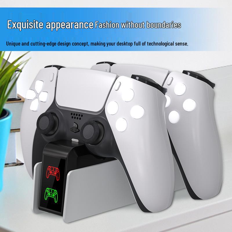 PS5 Dual Controller Fast Charging Dock - Game Controller Charger Base P5 Accessories