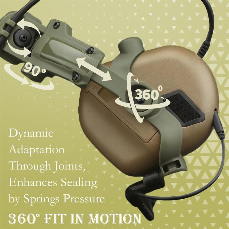 EARMOR Tactical Headset SE M11 Active Shooting Earmuffs Helmet Headset with Helmet Rail Adapter DIY Helmet Mount Headset