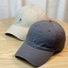 New style hats for men and women with small letters for spring and summer P Soft-top baseball cap with wide brim for large head sizes, casual cap for